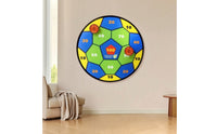 Wall-Mounted Sticky Target Board Safe Sticky Ball Launcher Toy Indoor Throwing Game Child-Friendly for Children, Toddlers, Playroom, Home