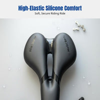 Trail Bike Saddle, Ultra-Soft Gel Seat, Cycling Pad, Universal Fit