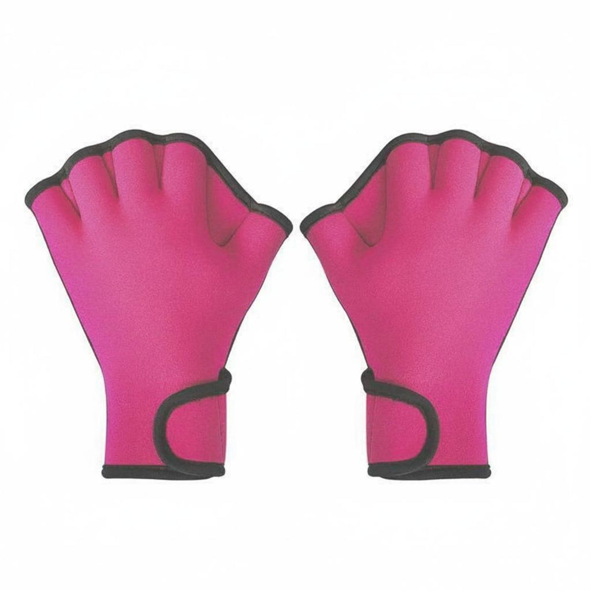 Webbed Swim Gloves Adjustable Wrist Strap Water Resistance Gloves Ergonomic Design for Swimmers, Beginners