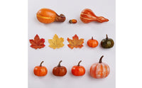 48 Pieces Lifelike Fake Pumpkins with Acorns Speckled Mini Pumpkin Decoration Set Textured Artificial Pumpkins Miniature for Table Centerpiece, Thanksgiving, Diy Crafts