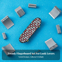 Finger Skateboard Novelty Gift Fingertip Skateboard Toy Portable Fingerboard for Teenagers, Collectors, Gifting, Skill Training Party Favors