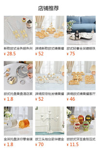 Five-Head Gold and Silver Plated Metal Alloy European Style Candle Holder for Home, Hotel, KTV Classic