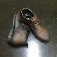 Miniature Boots with Laces 1/6 Scale Figure Boots Leather-Like Footwear for Customizers, Collectors