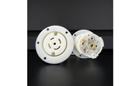 120/208V NEMA L21-30 Receptacle Heavy-Duty Locking Receptacle with Screw Terminals UL Listed Locking Outlet 3-Phase for Electricians, Contractors, Power Distribution Boxes, Generators, Stage Lighting