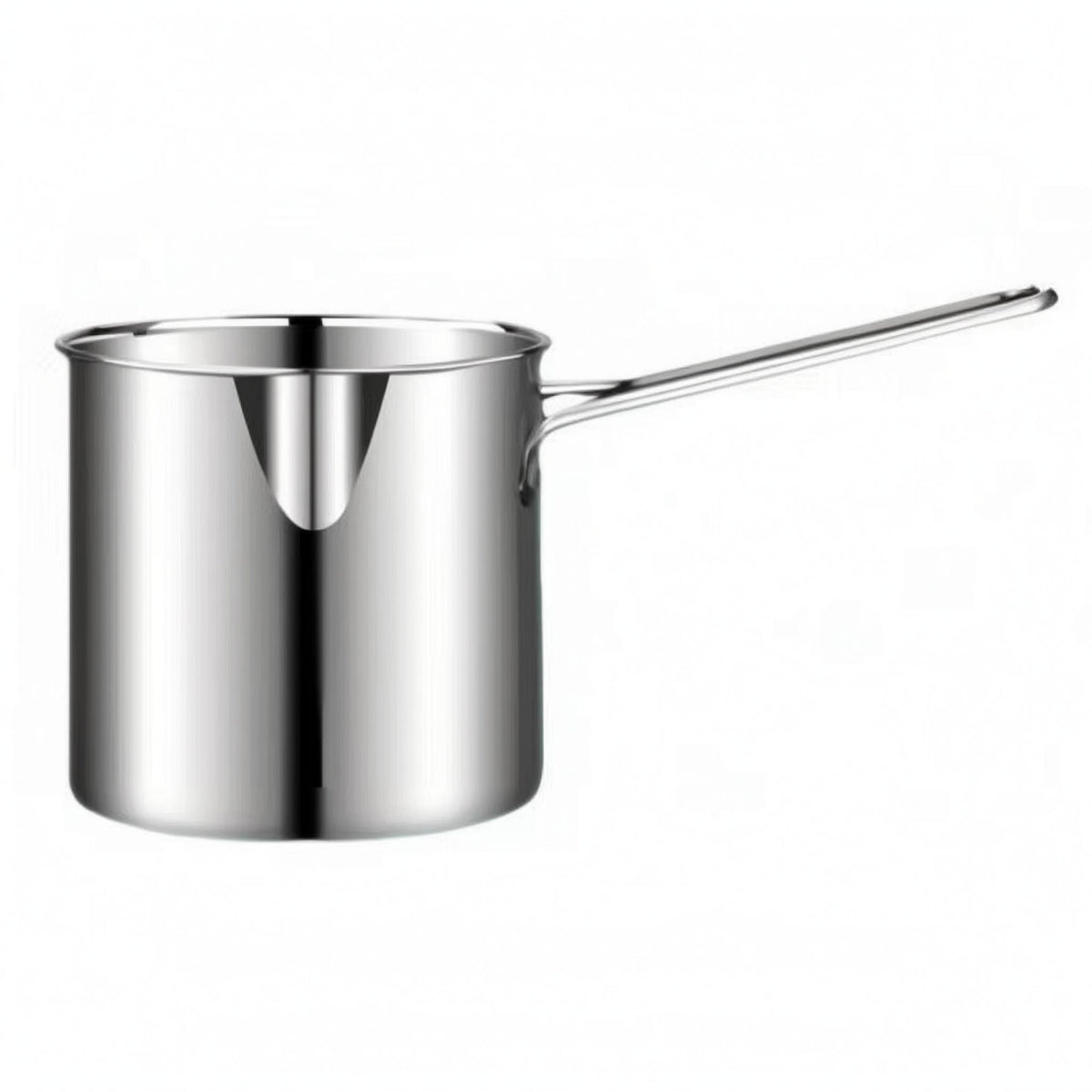 Uncoated Stainless Steel Deep Fryer Pot Cylindrical Fryer Pot with Basket Heat Resistant Household Cookware Portable for Food Contact Use