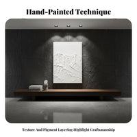 Easy to Hang Wabi-Sabi Wall Decor Lightweight 3D Textured Painting Fade Resistant Textured Wall Art for Interior Designers, Business Owners, Office Workers, Living Room, Bedroom, Entryway, Hallway
