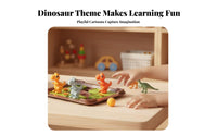 Logical Reasoning Training Dinosaur Reasoning Board Game Educational Dinosaur Sliding Brain-Teaser Parent-Child Interaction for Children
