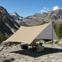 210D Oxford Cloth Tarp for Camping, Sunshade, UV Protection, Waterproof