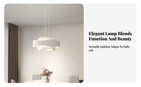 Nordic Design LED Dining Room Light Energy-Saving Hanging Dining Light Easy Installation Modern Minimalist Hanging Lamp Adjustable Color Temperature for Interior Designers, Homeowners, DIY Enthusiasts, Restaurant, Bar Counter, Kitchen Island, Entryway
