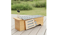 Metallophone Diatonic Glockenspiel Compact Xylophone with Metal Strips for Kids