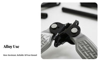 Electric Bike Passenger Footrest Long-Lasting Folding Foot Pegs Aluminum Alloy Bike Pegs Easy Installation Foldable Bike Pedals