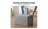 Large Capacity foldable Wheeled container Waterproof Household Storage Installno assembly Organizer container Dustproof Design for residents, Students, Moving, Dorm Room, Bedroom, Garage