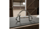 Kimberwicke Bridle Control Piece Chain Equestrian Gear Slotted Cheeks for Horseback Riding
