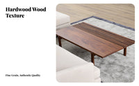 Minimalist Design Square Block-Leg Low Table Wabi-Sabi design Living Room Furniture Nordic Aesthetic Natural Wood Look for Interior Designers, Homeowners, Families, Lounge, Reception Area, Home Office