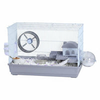 Large Space Multi-Level Hamster habitat Good Ventilation Multi-Level Clear Front Enclosure Deep Base Rodent Home Includes Accessories for Beginners, Parents, Kids, Indoors, Bedroom, Living Room