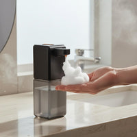 Wall Mountable Smart Sensor Soap Pump IPX5 Waterproof Automatic Foaming Soap Dispenser Large Capacity Touchless Hand Sanitizer Dispenser for Kitchen, Office