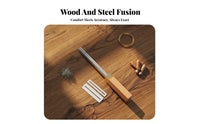 Precision Filing Wood Handle Fret File Multi-Angle Design Guitar Fret Crowning File Wide Application for Luthiers, DIY Enthusiasts, Workshop