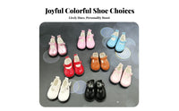 BJD Doll Shoes Handmade 30cm Doll Strap Shoes Low Heel Miniature Shoe Model for Hobbyists
