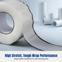 Silicone Self-Fusing Tape, Pipe Waterproof Barrier Repair Tape, Leakproof, High Adhesion, for PVC Pipe Emergency Repair