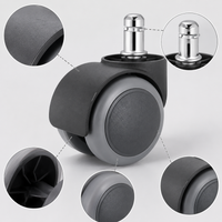 Caster Wheels for Office Chairs, Gaming Chairs, and Stools - Heavy Duty Replacement Swivel Casters