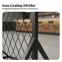 Hollow-perforated Design Urban Wire Mesh Divider Multi-Purpose Partition Screen Sturdy Construction Metal mesh for Interior Designers, Business Owners, Homeowners, Restaurant, Entryway, Foyer, Office