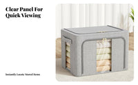 Collapsible textile Box Foldable home arrangement Organization Stackable for Dorm Room