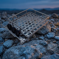 RC Roof Rack with Light Bar High Brightness Roof Rack Luggage Carrier Easy to Install Model Cargo Basket for Hobbyists