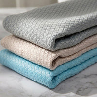 Fish Scale Microfibre Cloth, Highly Absorbent Cleaning Cloths for Glass and Mirrors, Reusable Microfiber Blend