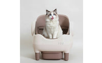 Handseffortless Automatic Cat Litter Box Removable Open-Top Litter Box Large Pet Supply Spacious for Cats, Indoor