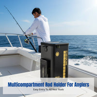 Fishing Gear Backpack, Rod Holder, Sea Fishing, Large Capacity, Double Shoulder, Multi-Function