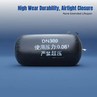 Leak Test Ball, Rubber Pressure Test Ball, Inflatable Water Blocking Bladder, DN50-600, High Wear Resistance, Complete Accessories