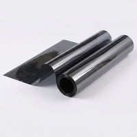 Blackout Window Film for Home Office Privacy, Dark Blue Opaque Window Tint with Installation Tools, Pet Material Window Frosting Film