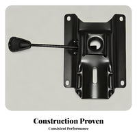Adjustment Lever Office Chair Mounting Plate Central Opening Seat Bracket Plate Black Metal Tilt Control Mechanism Fits Standard Cylinders