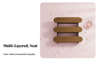 Tiered Cosmetic Organizer Space-Saving Perfume Display Stand Stepped Vanity Shelf Modern Design Multi-Level Perfume Rack