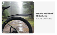 2 Pieces Mountain Bike Mudguards Rainproof Mountain Bike Mudguard Set Cycle Mudguard Set Long-Lasting Cycle Spray Guard