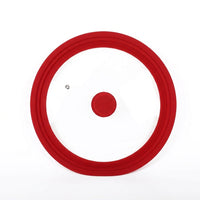 Food Cover and Tempered Lid for Home Cooking, Multi-functional Frying Pan Lid with Silicone Handle, Saucepan Lid and Pot Lid, 138 Characters