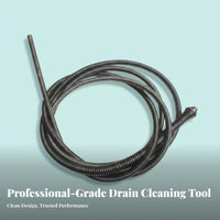 Multi-Purpose Drain Snake Navigates Bends Sewer Dredge Coil Olive Head Design for Toilet, Kitchen Sink