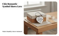 Stainless Steel Gift Keychain Tarnish-Resistant German Quote Keychain for Friend