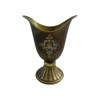 Metal Flower Vase Decorative Piece Bronze Vase Easy to Clean