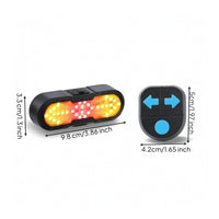 LED Bike Tail Light with Turn Signals Flashing Bike Tail Light with Wireless Control for Commuters