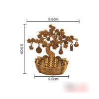 Boat Base Tree Ornament Compact Vintage Gilded Tree Ornament Textured Trunk Table Decor