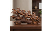 Galloping Horse Figurine Naturalistic Galloping Horse Sculpture Decorative Home Decorative Piece