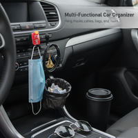 Car Seat Headrest Hooks Multifunctional Adhesive Hanger for Bags Purses Groceries