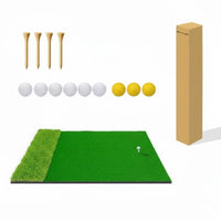 Realistic Feel Golf Hitting Mat Long-Lasting Artificial Turf Swing Mat Non-Slip Base Sports Equipment Shock Absorbing for Beginners