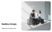 Minimalist Aesthetic Upholstered Seating Block Modular Design Frameless Block Couch Stain-Resistant Reception Sofa Supportive Cushioning for Business Owners, Interior Designers, Office Managers, Retail Shop, Waiting Room, Lounge Area, Small Areas