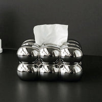 Ceramic Tissue Box Holder Bubble Ceramic Tissue Box Stylish for Living Room