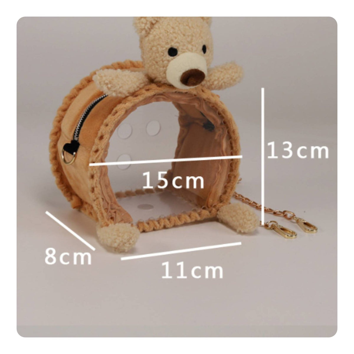 Small Creature Travel Carrier Ventilated Transparent Pet Carrier Vented Design