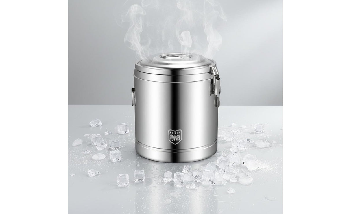 Stainless Steel Insulated Barrel Triple Level Insulation Professional Milk Tea Container Insulated Beverage Dispenser Easy To