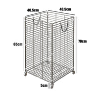 Easy to Clean Stainless Steel Laundry Basket Large Capacity Steel Laundry Basket