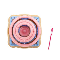 Gift Ready DIY Yarn Flower Tool Sturdy Plastic Flower Loom Lightweight Square Loom for School